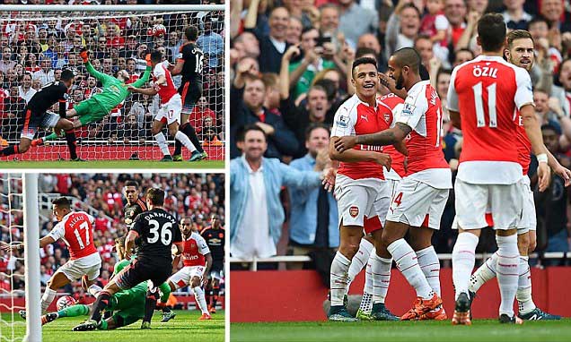 Tiga Gol dalam 20 Menit, MU Panik Hadapi Arsenal